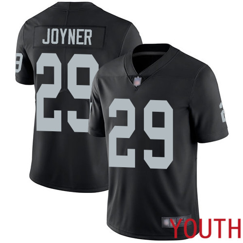 Oakland Raiders Limited Black Youth Lamarcus Joyner Home Jersey NFL Football #29 Vapor Untouchable Jersey